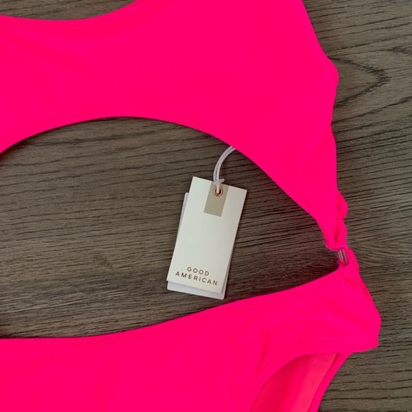 Good American Always Fits Cutout One-Piece Monokini Swimsuit - Size XL (4) - NWT - Picture 10 of 11
